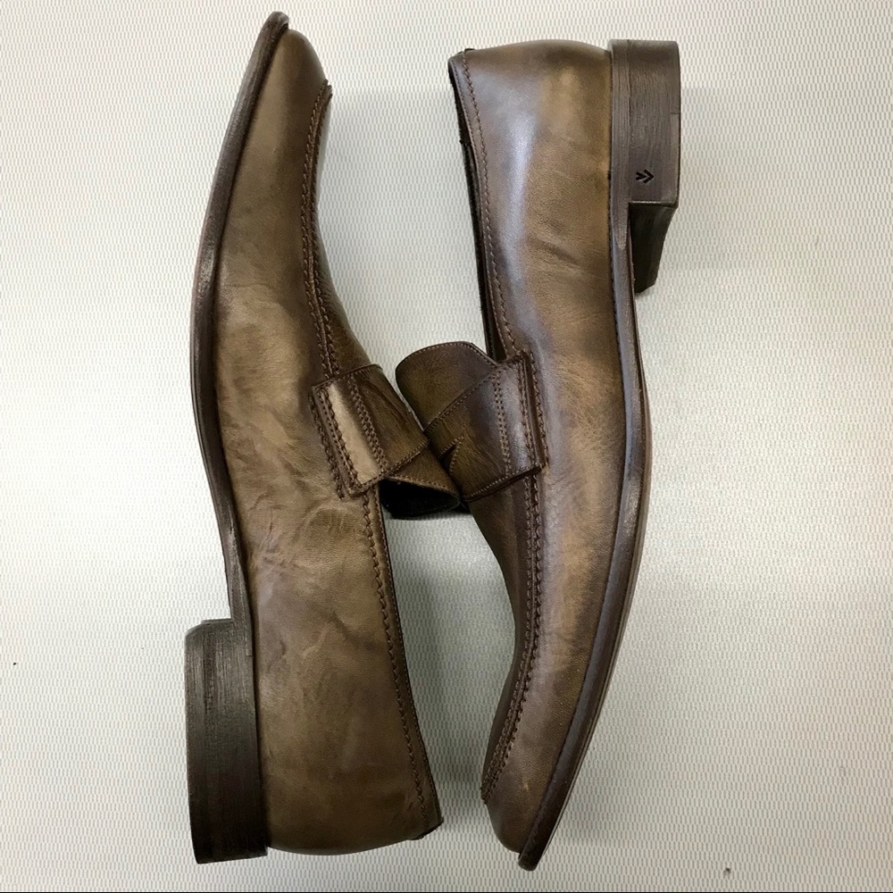 John Varvatos Brown Murray Penny Loafers - Picture 2 of 8